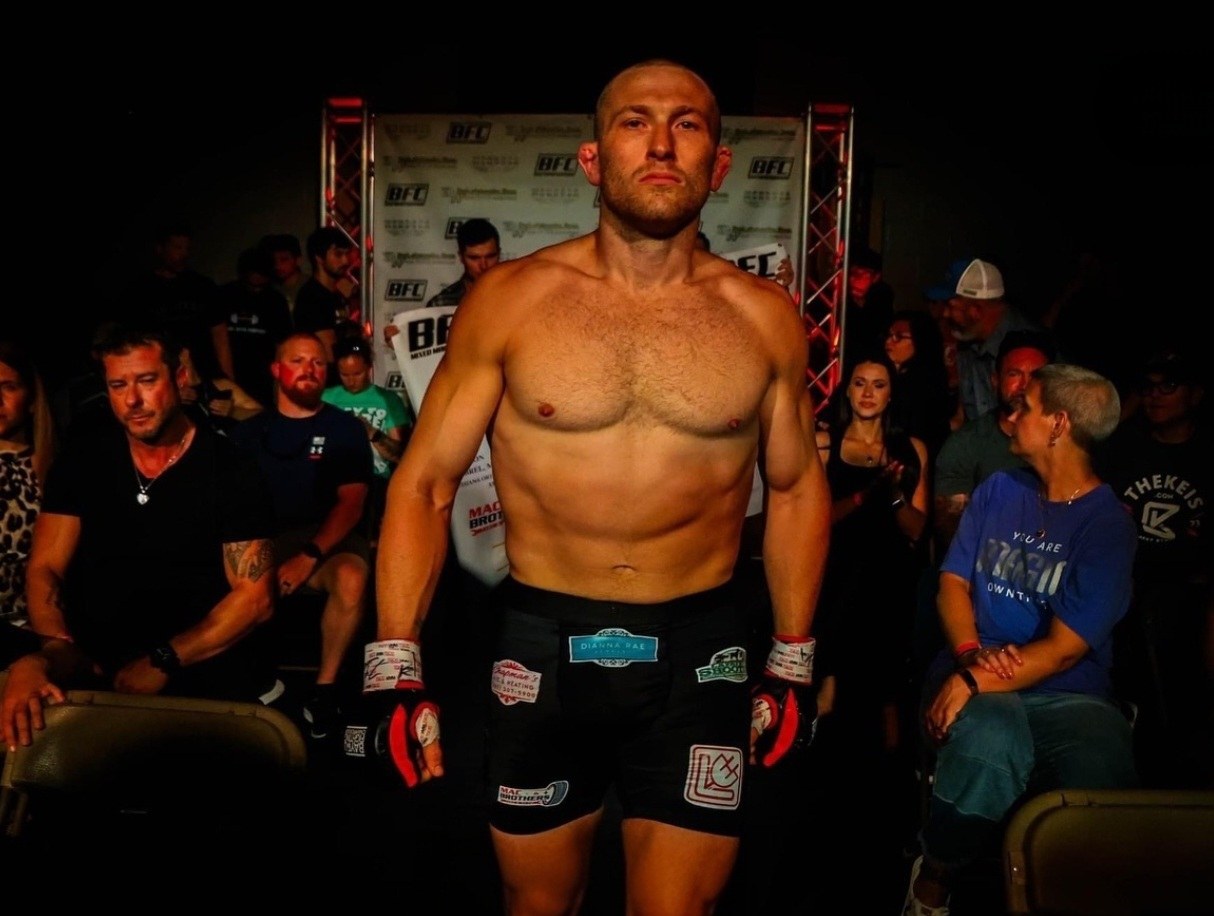 Damon walking out for a bout